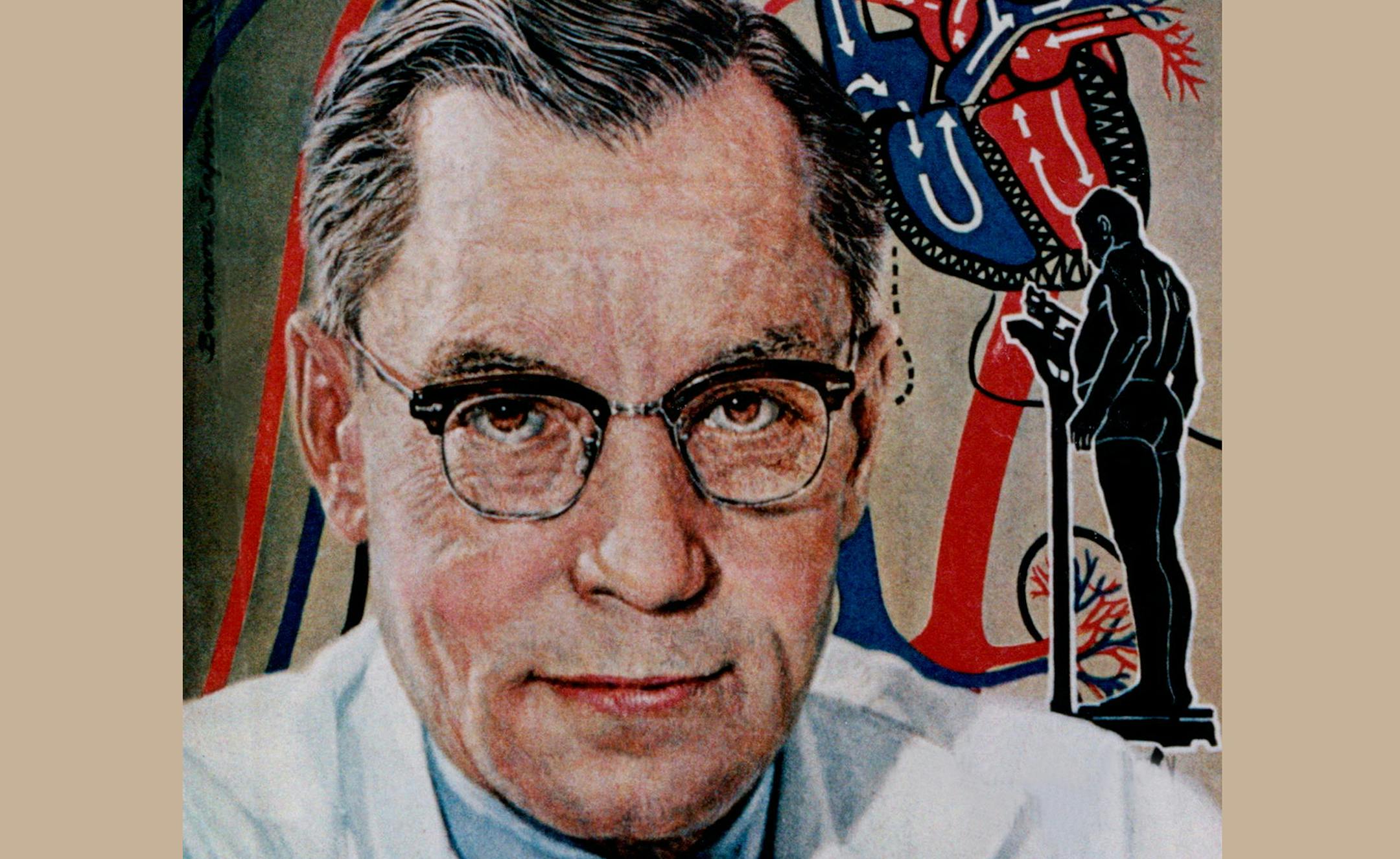 Detail of a Time magazine cover Jan 13, 1961, shows Univ of Minn scientist Ancel Keys. ORG XMIT: MIN2014061810315510