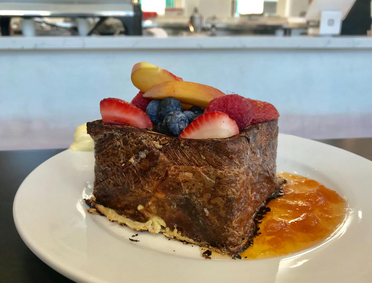 A spectacular version of French toast at Rose Street Cafe in St. Paul.