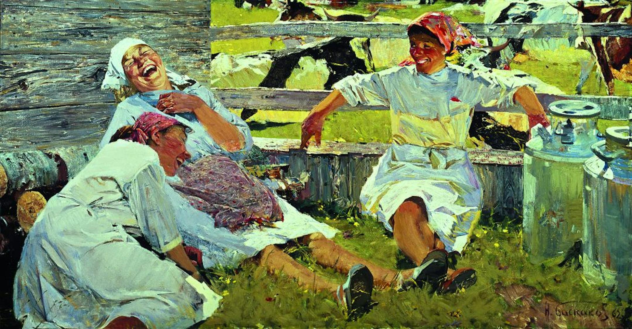 Nikolai N. Baskakov.'s "Milkmaids," 1962