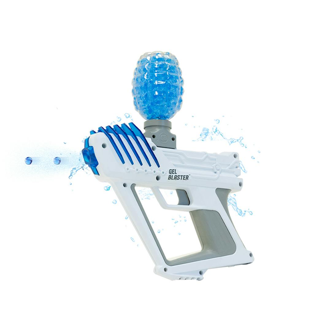 The Gel Blaster is a shooting toy that blasts out water-filled gel pellets.