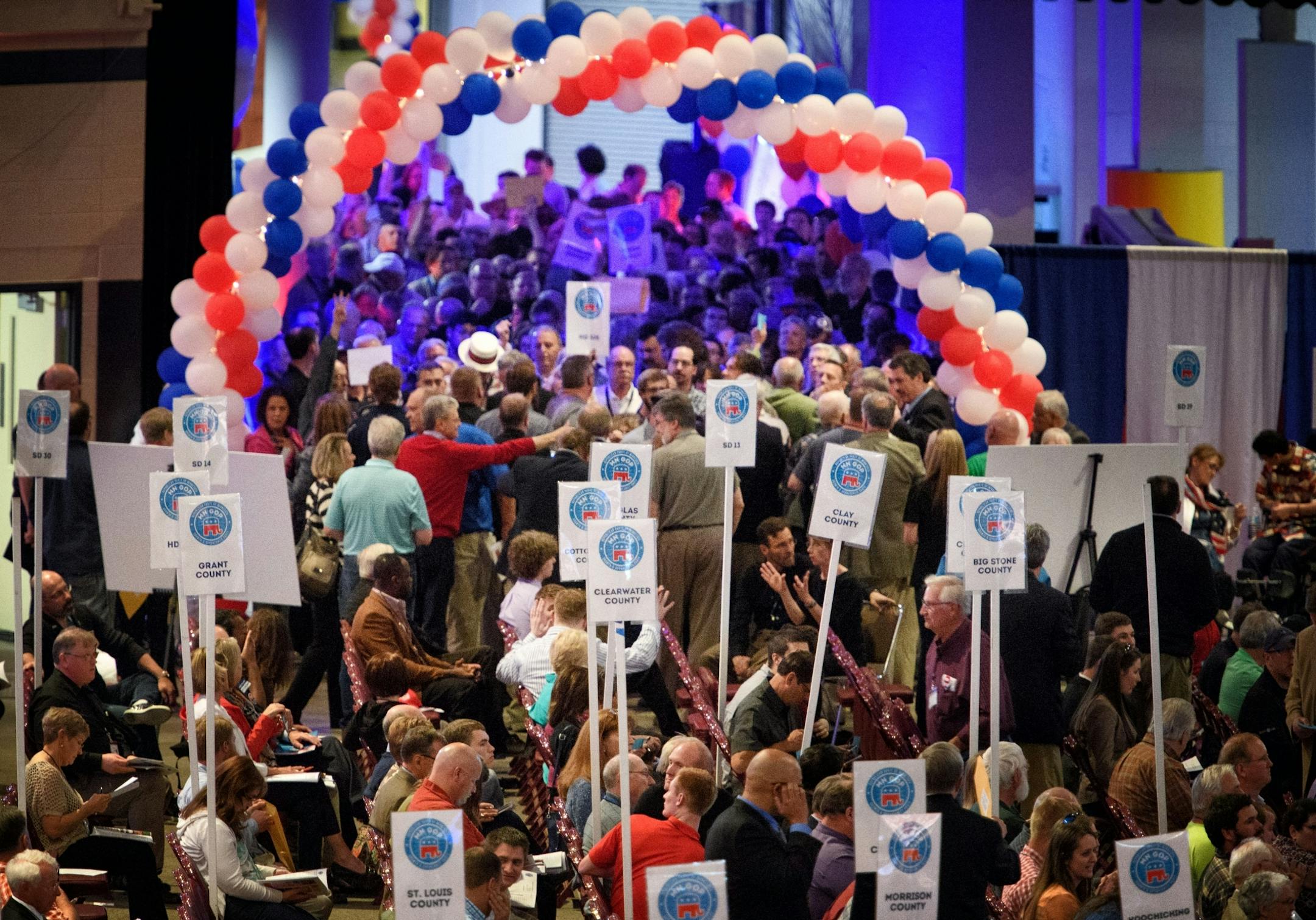 Alternate delegates filled the hallway hoping for their chance to serve as state delegates.