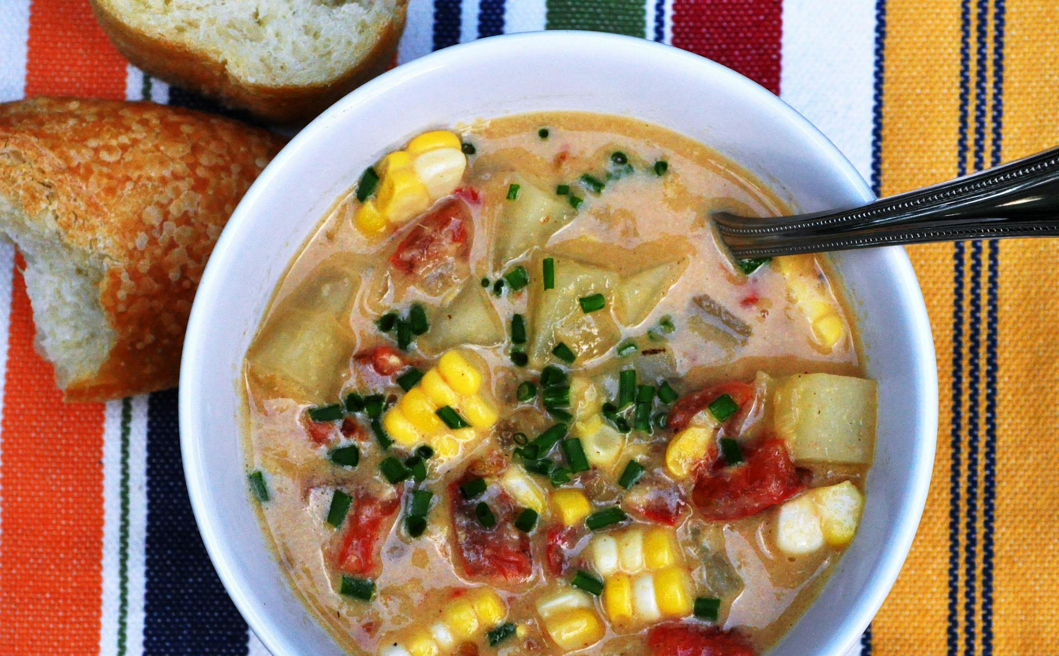 Meredith Deeds, corn chowder