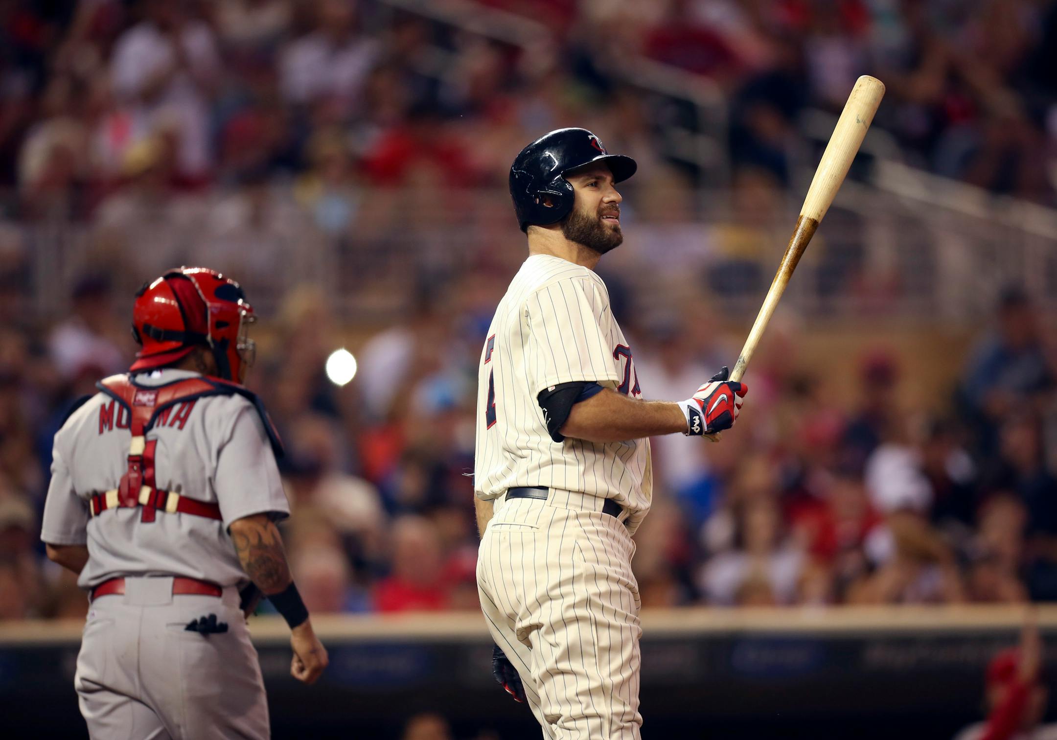 Minnesota Twins first baseman Joe Mauer is batting second for the fourth time this season against the Reds.