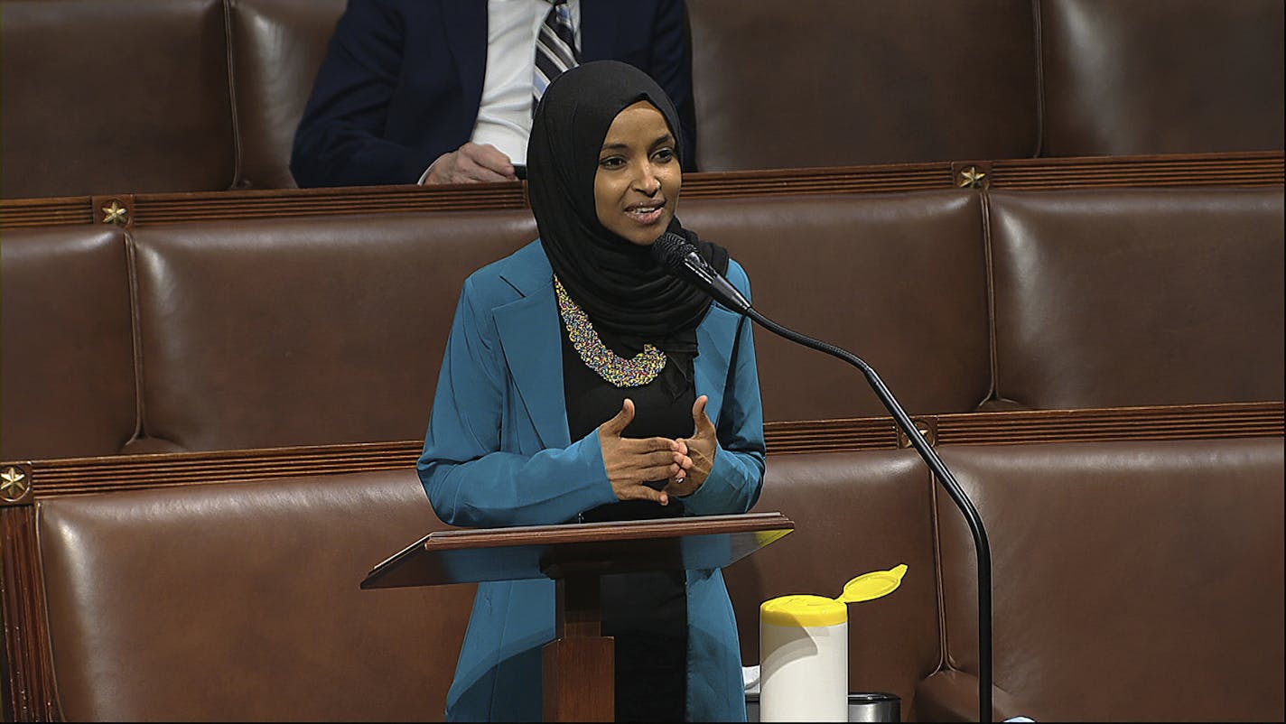 Rep. Ilhan Omar, whose unlikely rise from refugee to one of the first two Muslim women elected to the U.S. House, has written a memoir that comes out next week.