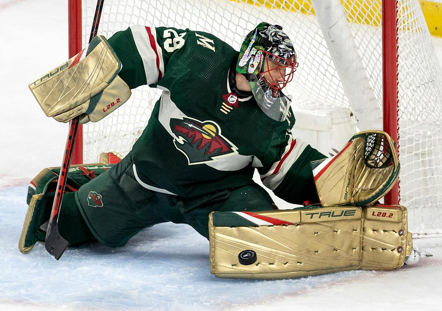 Minnesota Wild goalie Marc Andre Fleury (29) makes a save in the second period Tuesday, May 4, at Xcel Energy Center in St. Paul, Minn. Game 2 of the NHL playoffs Minnesota Wild vs. St. Louis Blues. ] CARLOS GONZALEZ • carlos.gonzalez@startribune.com