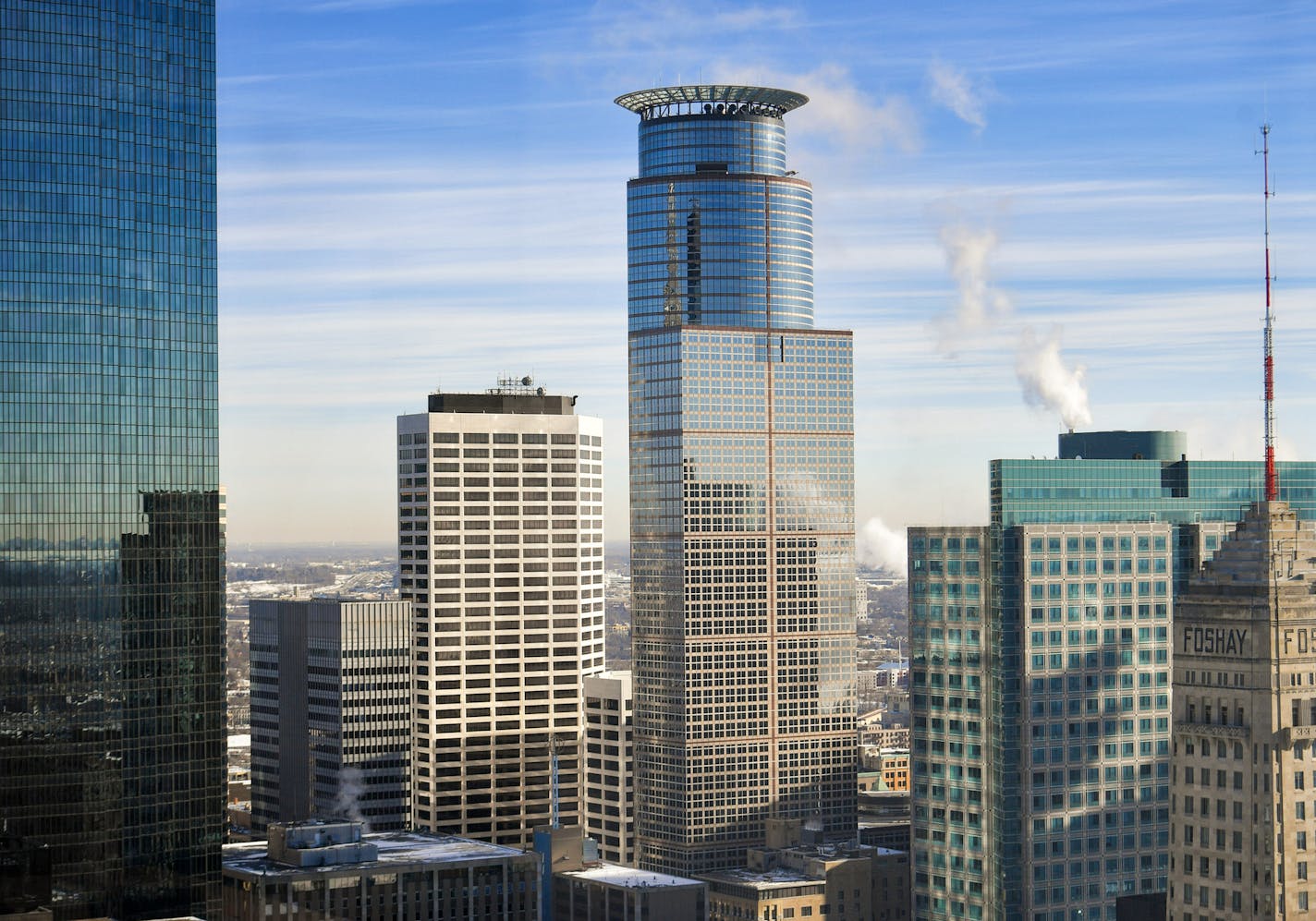 Minneapolis skyline including IDS Center, Foshay Tower, Capella Tower, Ameriprise Financial Center, Campbell Mithun Tower, AT&T Tower, 33 South Sixth. ] GLEN STUBBE &#xef; glen.stubbe@startribune.com Friday, February 2, 2018 EDS, available for any appropriate use.