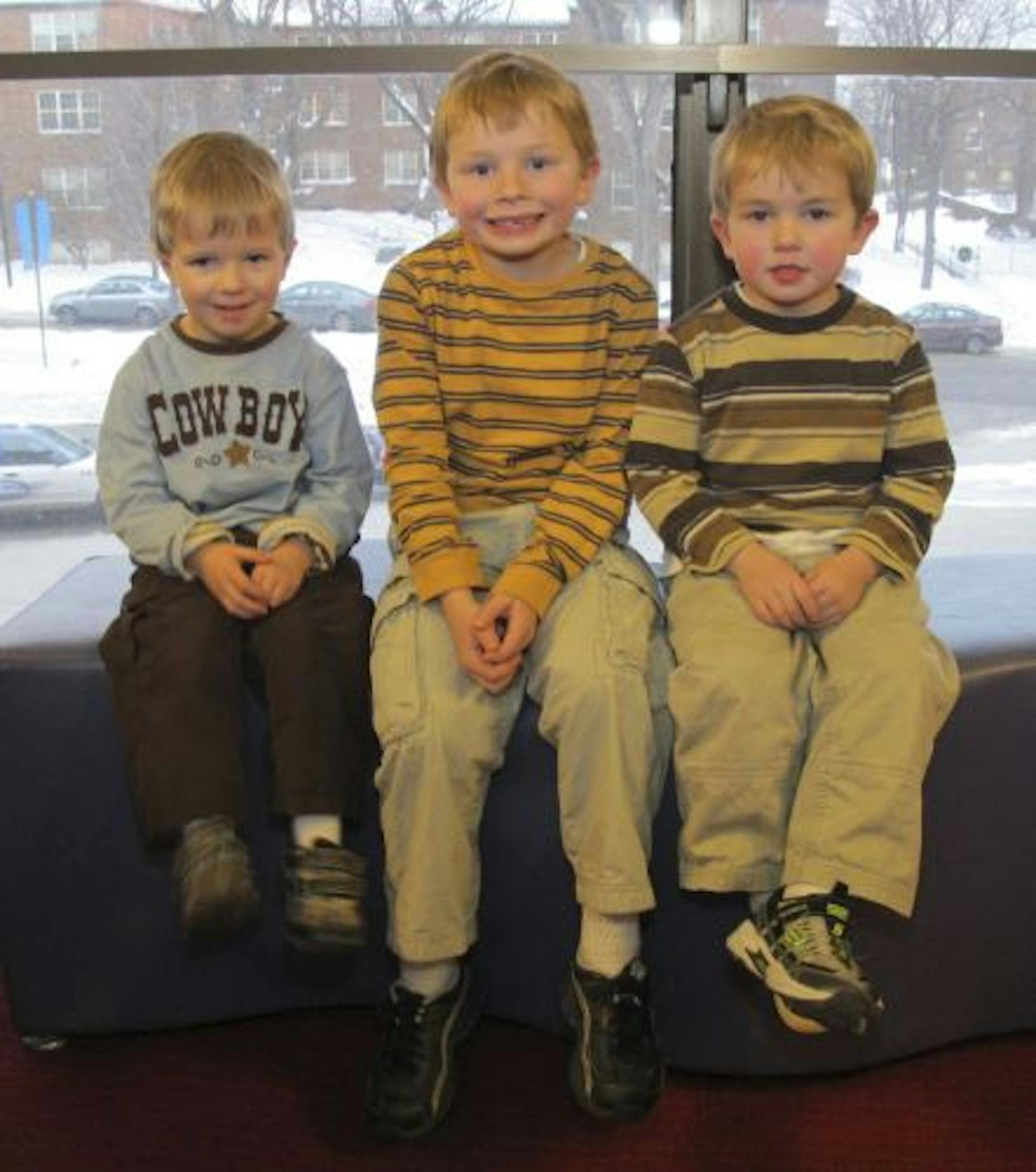 Oliver McInerney; A.J. Boyken and Mason Boyken