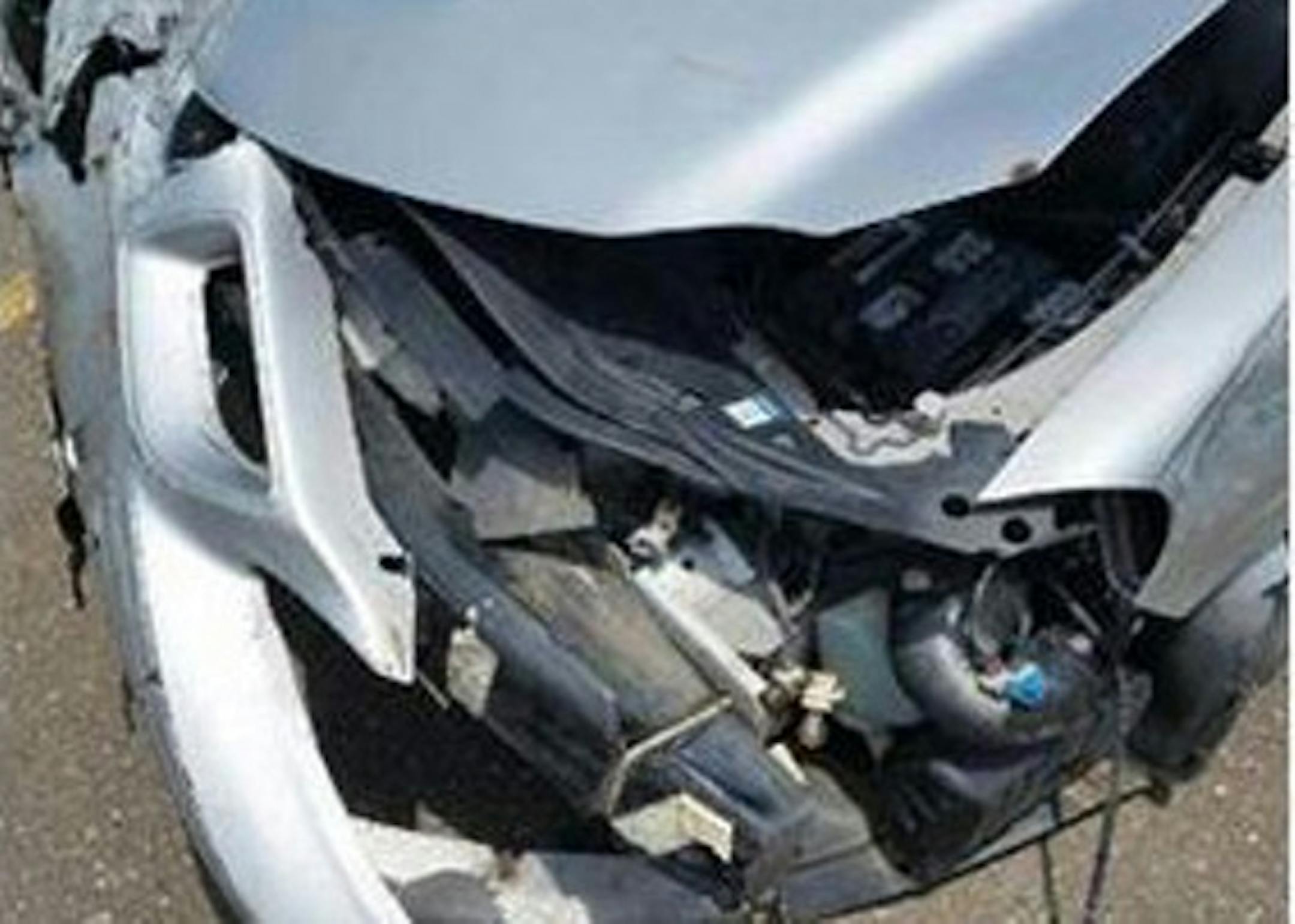 This is a close-up of a Facebook photo posted by car owner Michael J. Vanwagner