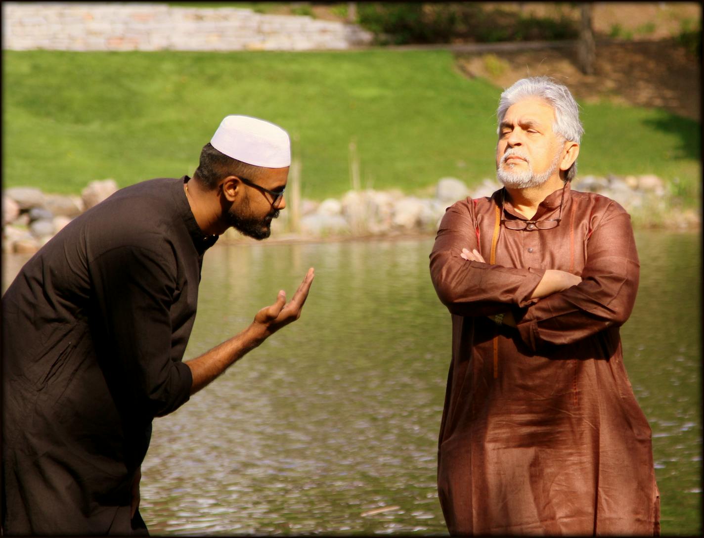 Arun Velliangiri and Ranjan Dumra in "Bezubaan: The Voiceless."