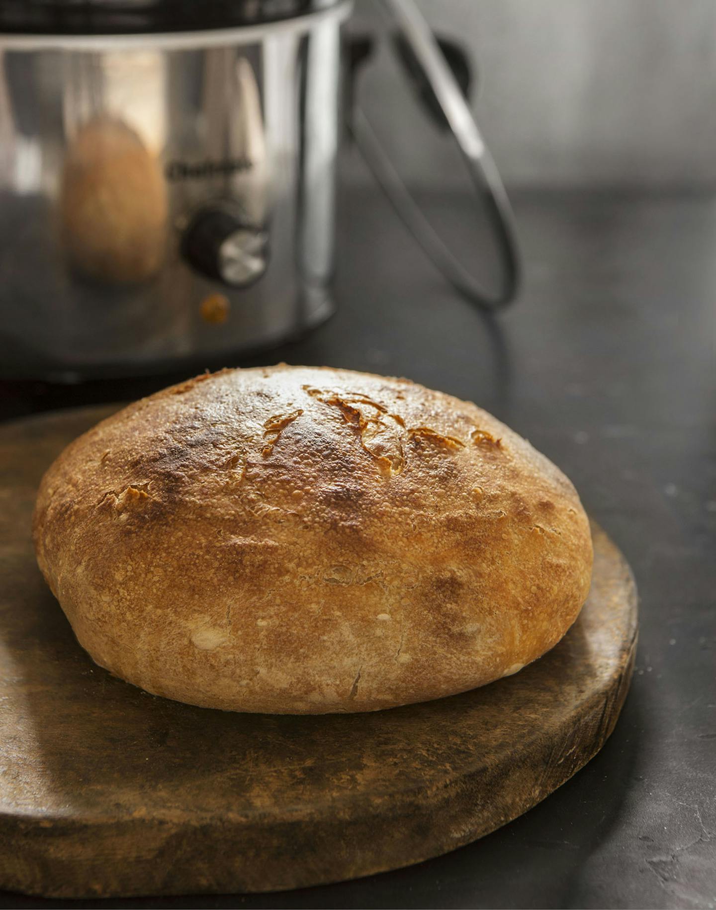 Crock Pot Bread, from "The New Artisan Bread in Five Minutes A Day" by Jeff Hertzberg and Zoe Francois. Photos by Stephen Scott Gross.