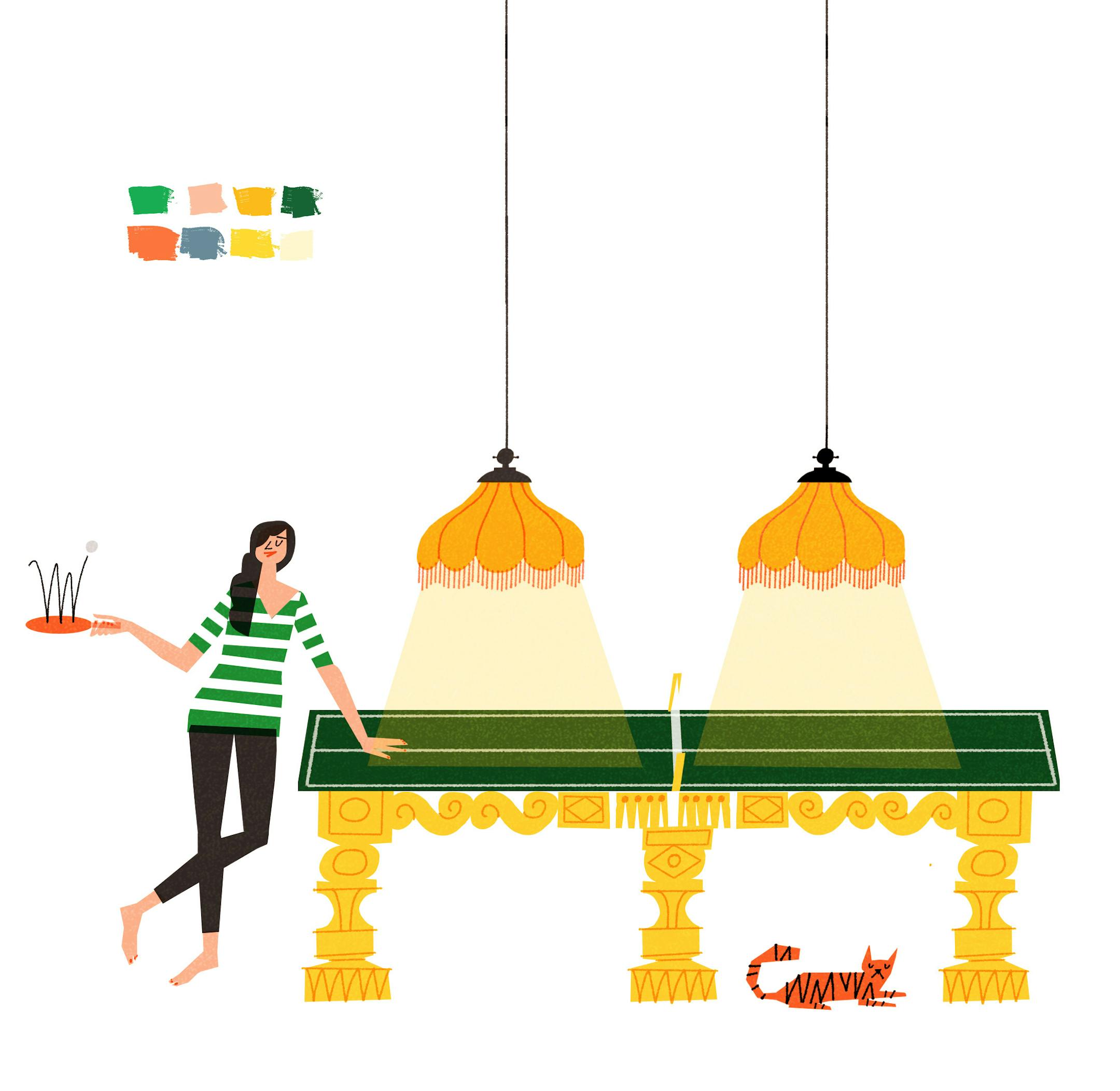 Game tables ' pool, foosball, Ping-Pong ' have now been invited into living rooms and other public spaces in part because of better designs and higher-quality materials. (Klas Fahlen/New York Times) ' NO SALES; FOR EDITORIAL USE ONLY WITH NYT STORY SLUGGED DESIGN ADVICE by TREFFINGER of AUG. 31, 2023. ALL OTHER USE PROHIBITED '