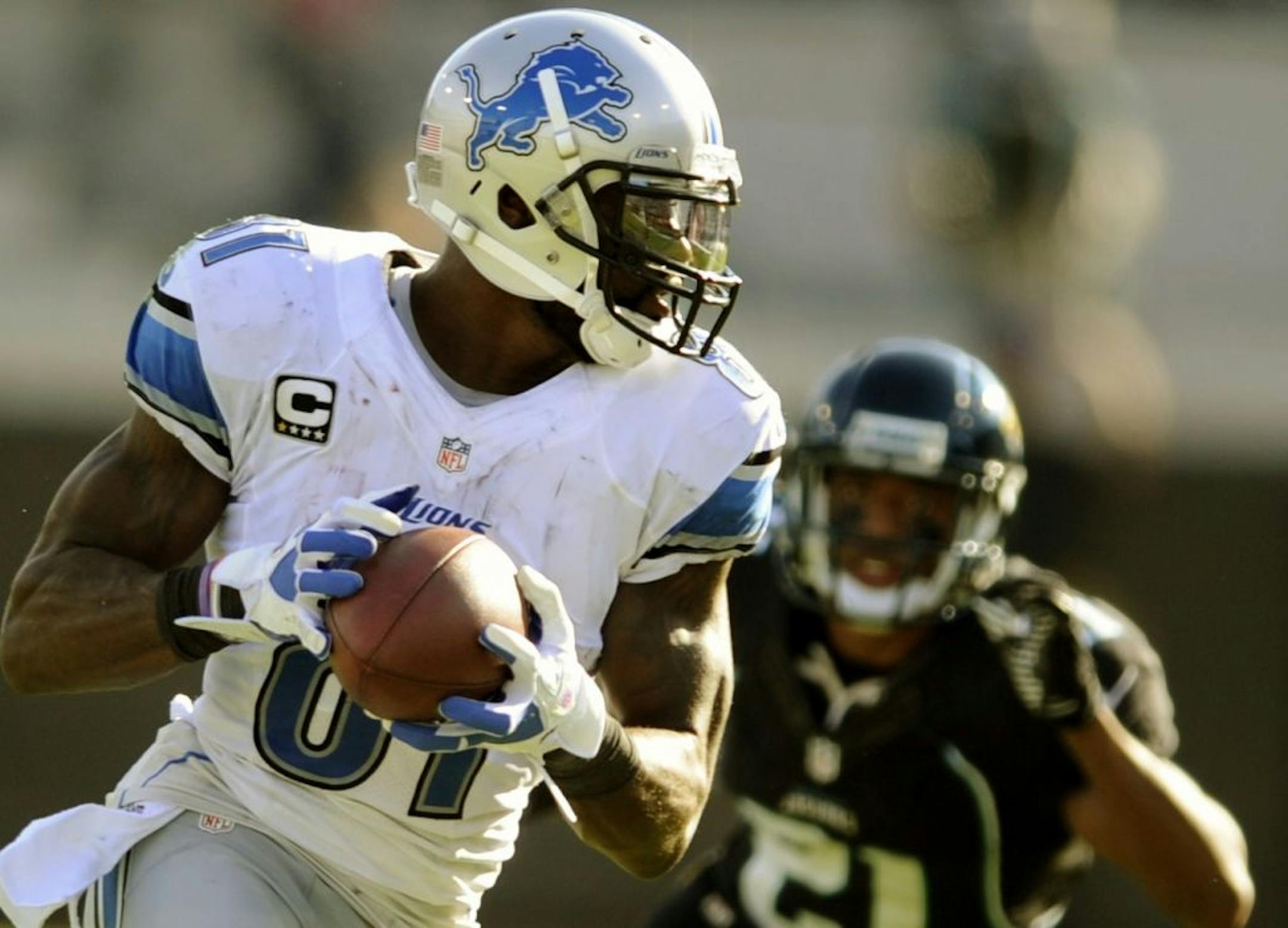 Detroit Lions wide receiver Calvin Johnson (81)