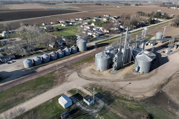 Utica, Minn., a farm town of about 200 people surrounded by fields in Winona County, is preparing to dig a new, deeper well to find clean water becaus