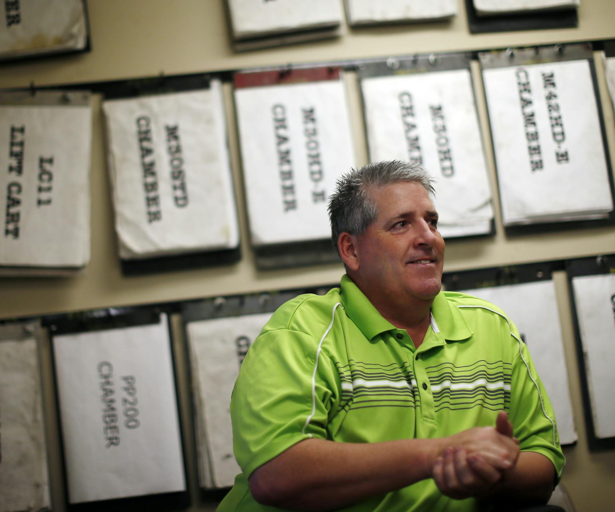 Mike Smith is operations manger at Harmony Enterprises, a big employer in the little town.