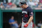 Twins outfielder Max Kepler, seen Sept. 6, 2023, in Cleveland, is only a .227 career hitter in Cleveland, but he has more home runs (16) and RBI (36) 