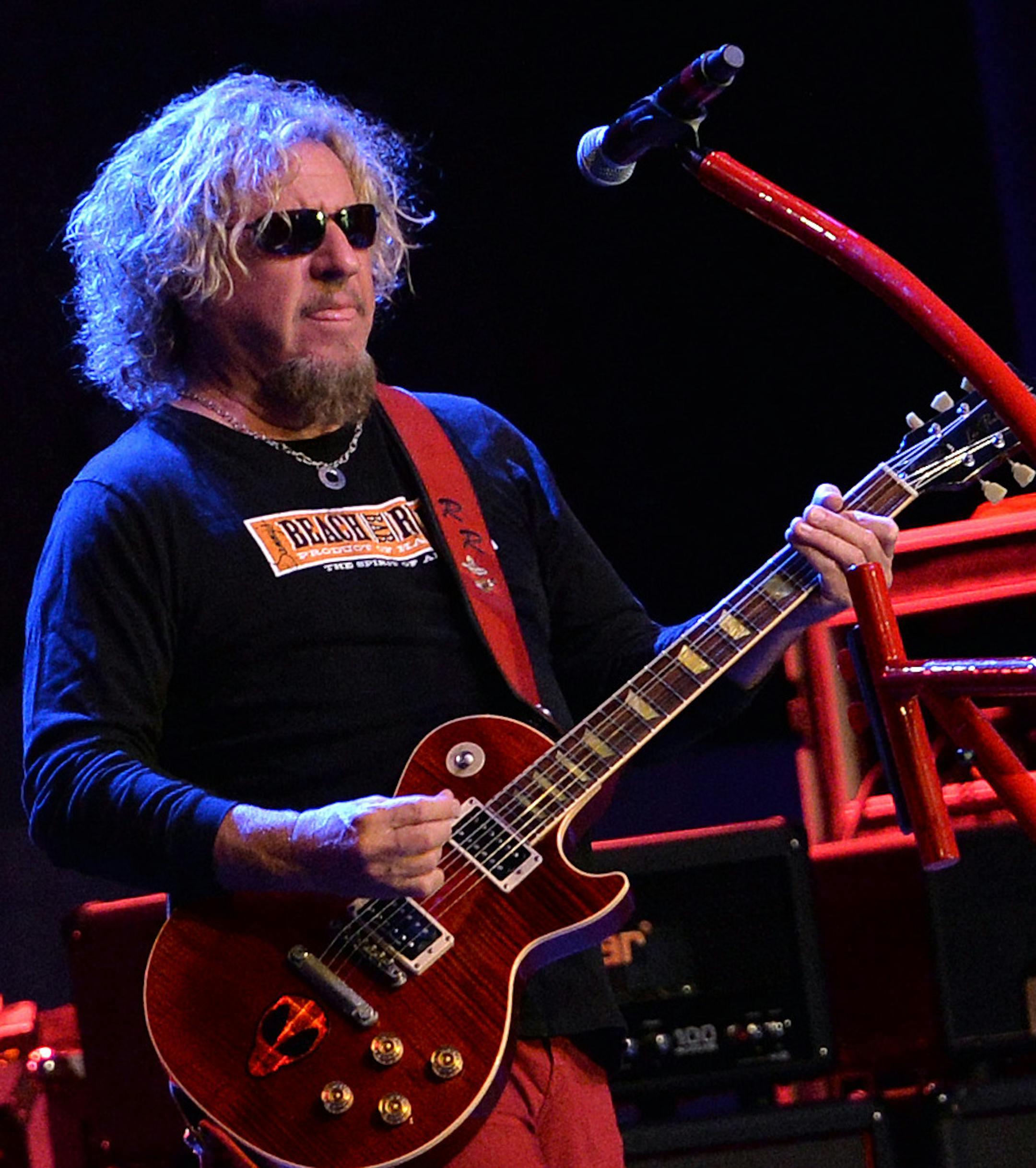 Sammy Hagar closed the Starkey Hearing Foundation's gala program Sunday, July 20 at the RiverCentre with the longest and most rocking set. ] (SPECIAL TO THE STAR TRIBUNE/BRE McGEE) **Sammy Hagar