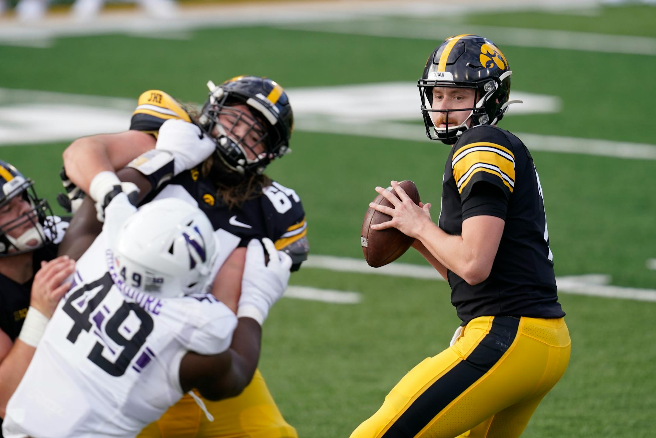 Iowa quarterback Spencer Petras