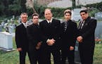 This undated image released by HBO shows the cast of the hit series, "The Sopranos," from left, Tony Sirico, Steve Van Zandt, James Gandolfini, Michae
