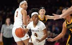 Gophers guard Jasmine Powell during a game in November.