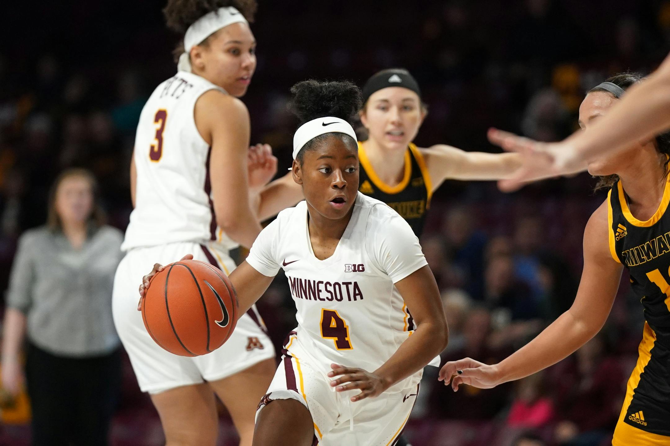 Gophers guard Jasmine Powell during a game in November.