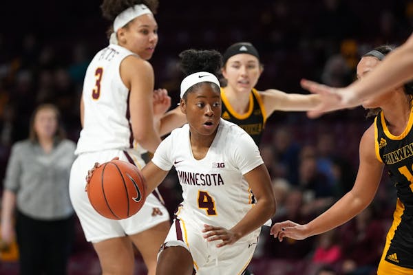 Gophers guard Jasmine Powell during a game in November.