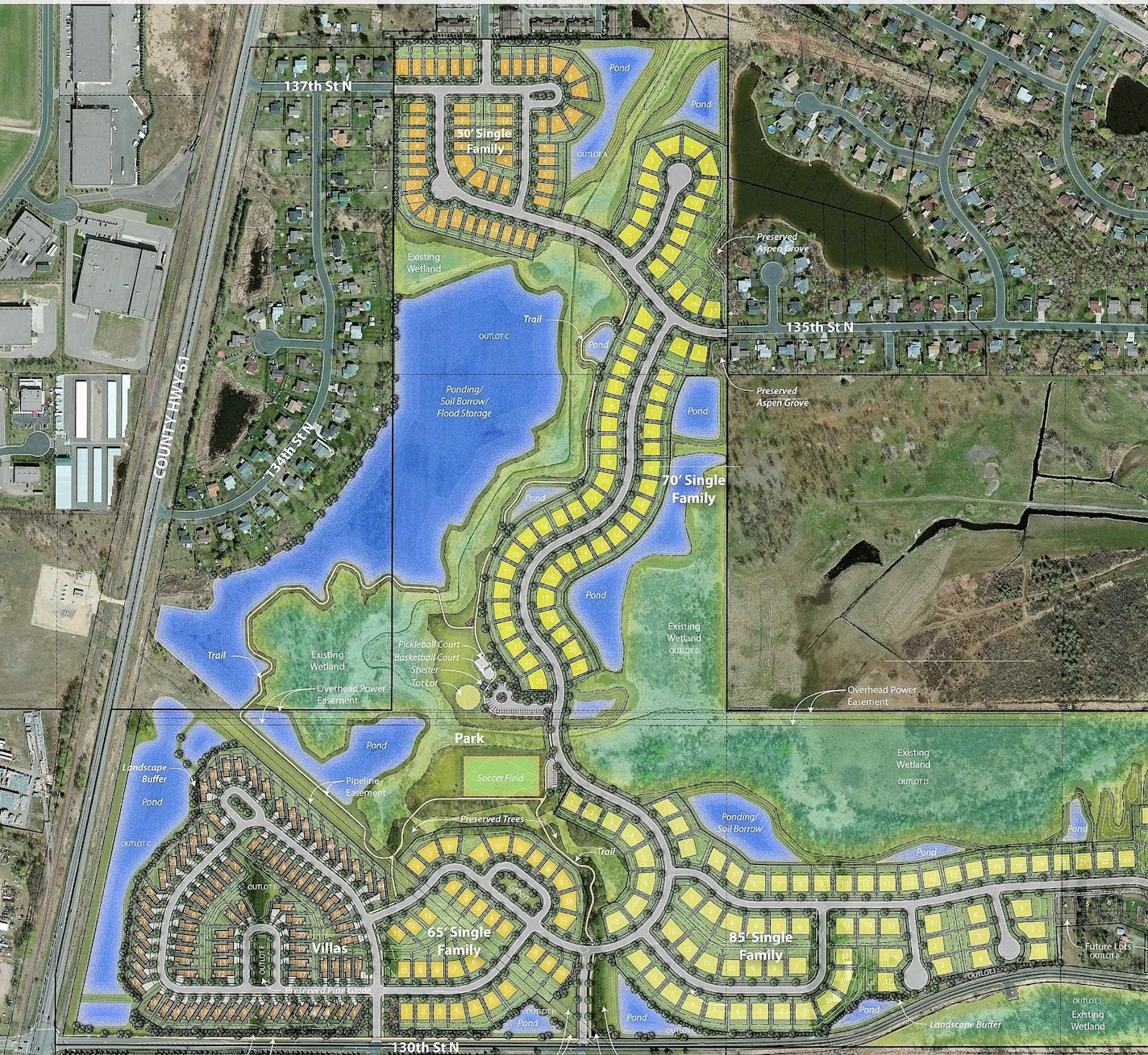 Excelsior Group's Adelaide Landing single-family residential neighborhood in Hugo is typical of many new subdivisions because it needed a PUD to allow for the popular "detached townhome" housing product.