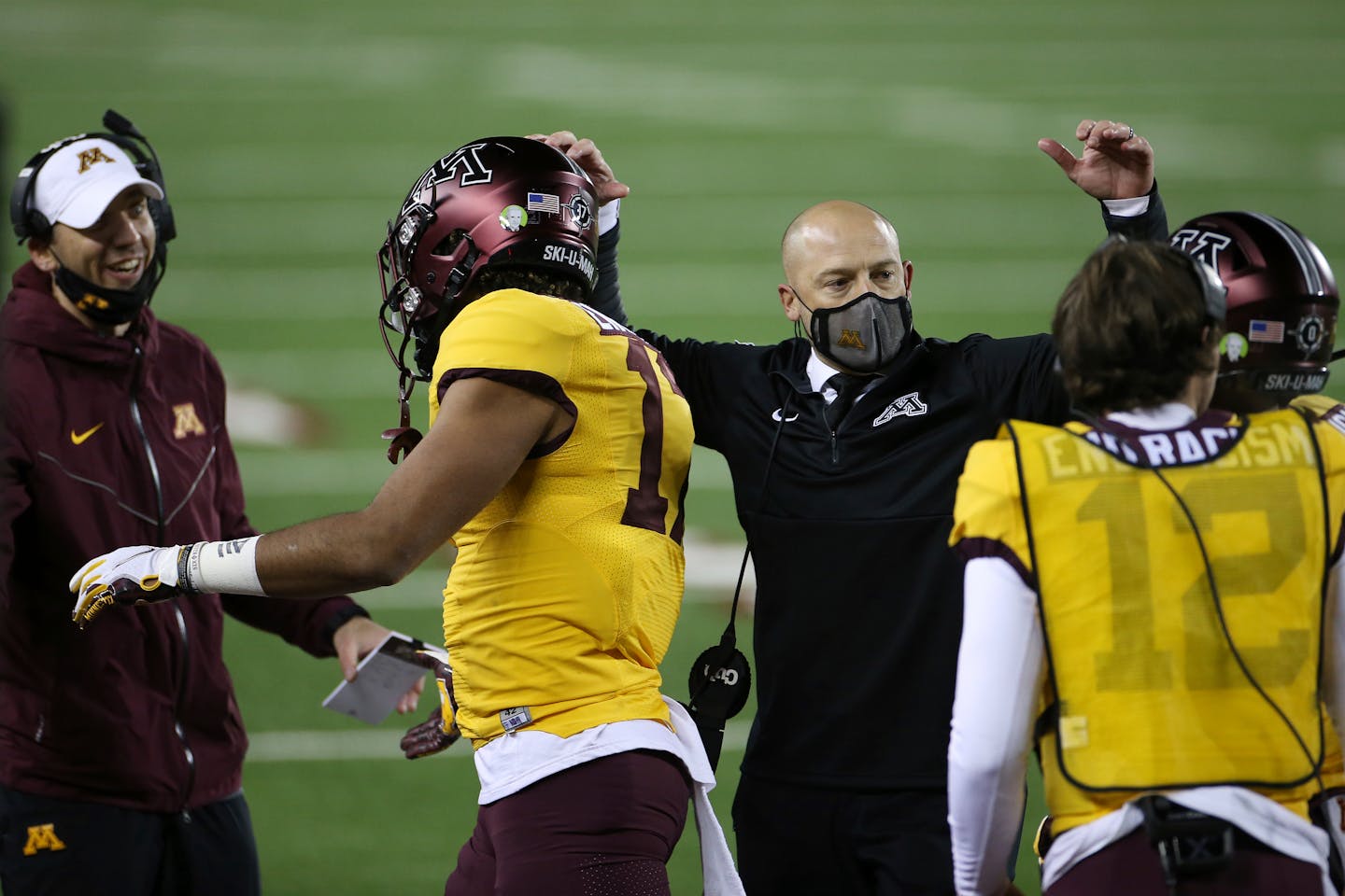 Minnesota head coach P.J. Fleck