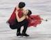 Alex and Maia Shibutani competed in theTeam Event Ice Dance Free Dance on Monday.