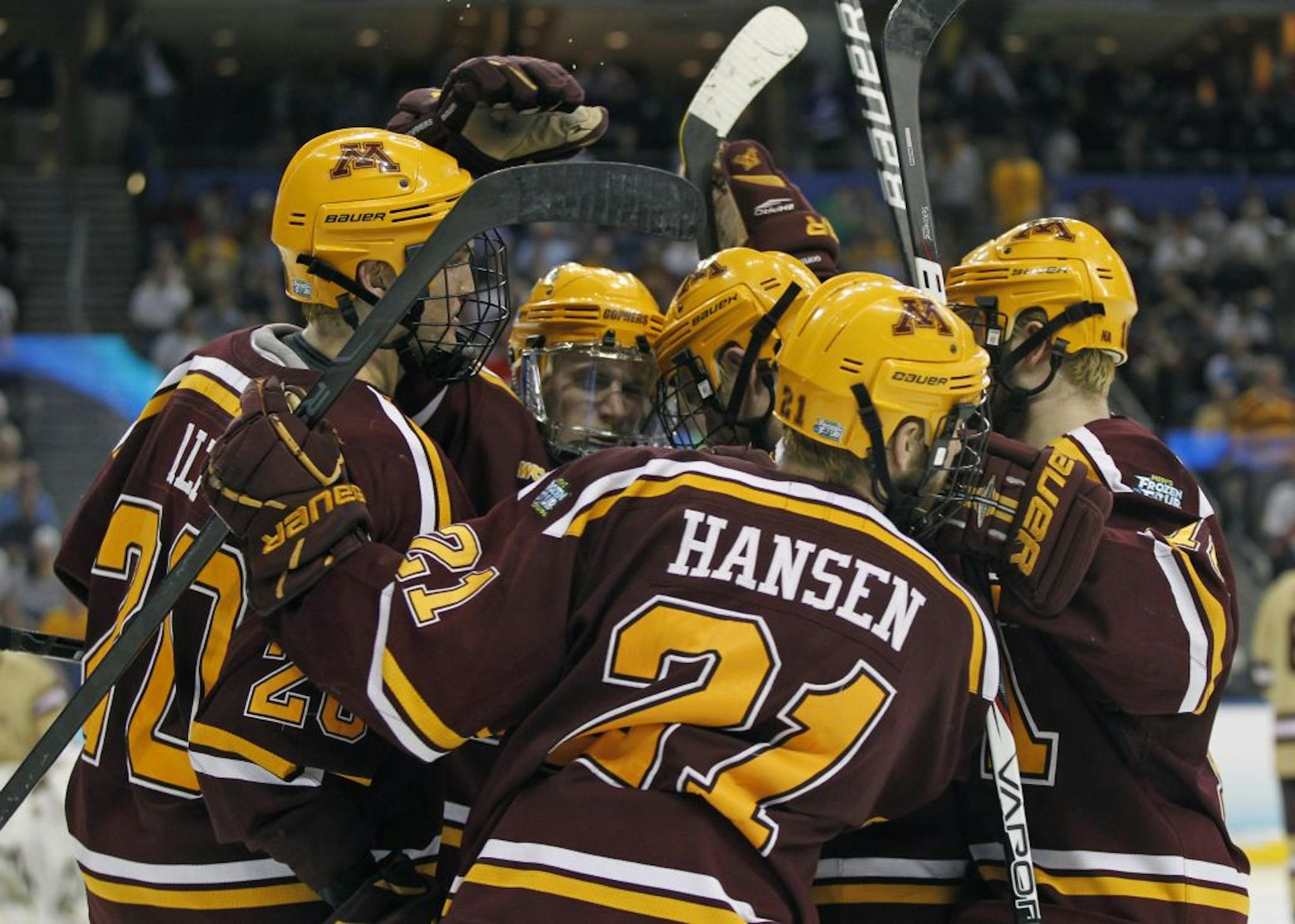 Last spring the Gophers men's hockey team made its first Frozen Four appearance since 2005. The Gophers lost to Boston College in the semifinals in Tampa, Fla., to finish the season with a record of 28-14-1.