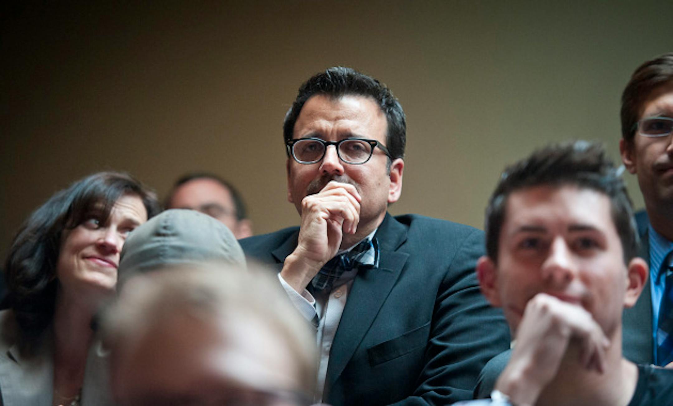 Senator Scott Dibble's husband Richard Leyva listened as Dibble talked about their lige together then Dibble blew him a kiss from the Senate floor.   Monday, May 13, 2013    ]   GLEN STUBBE * gstubbe@startribune.com