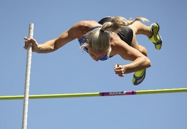 Pole vaulter Leslie Brost has spent nearly a year trying to top 15 feet.