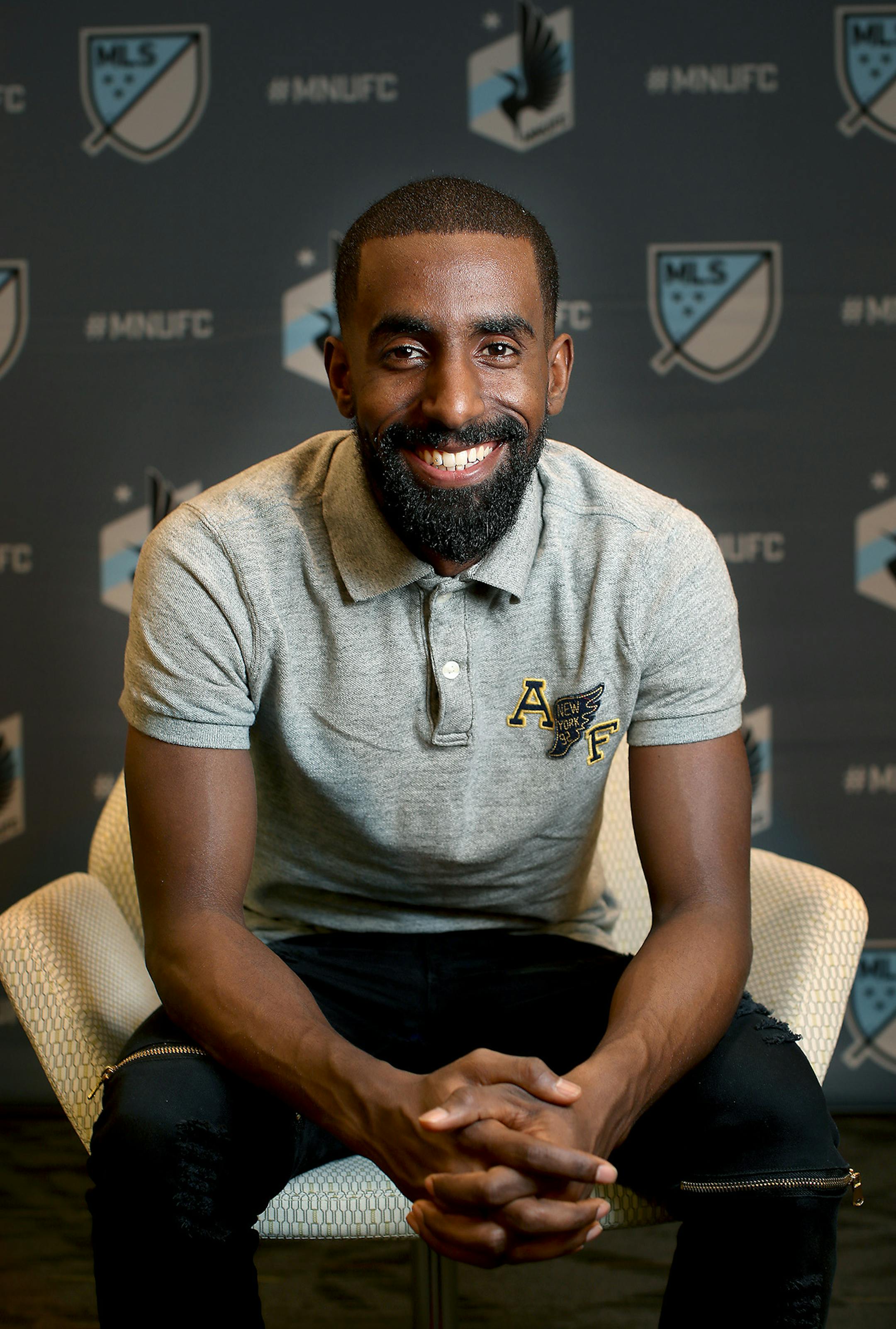 Minnesota United's Mo Saeid, Thursday, January 19, 2017 in Golden Valley, MN. ] (ELIZABETH FLORES/STAR TRIBUNE) ELIZABETH FLORES &#x2022; eflores@startribune.com