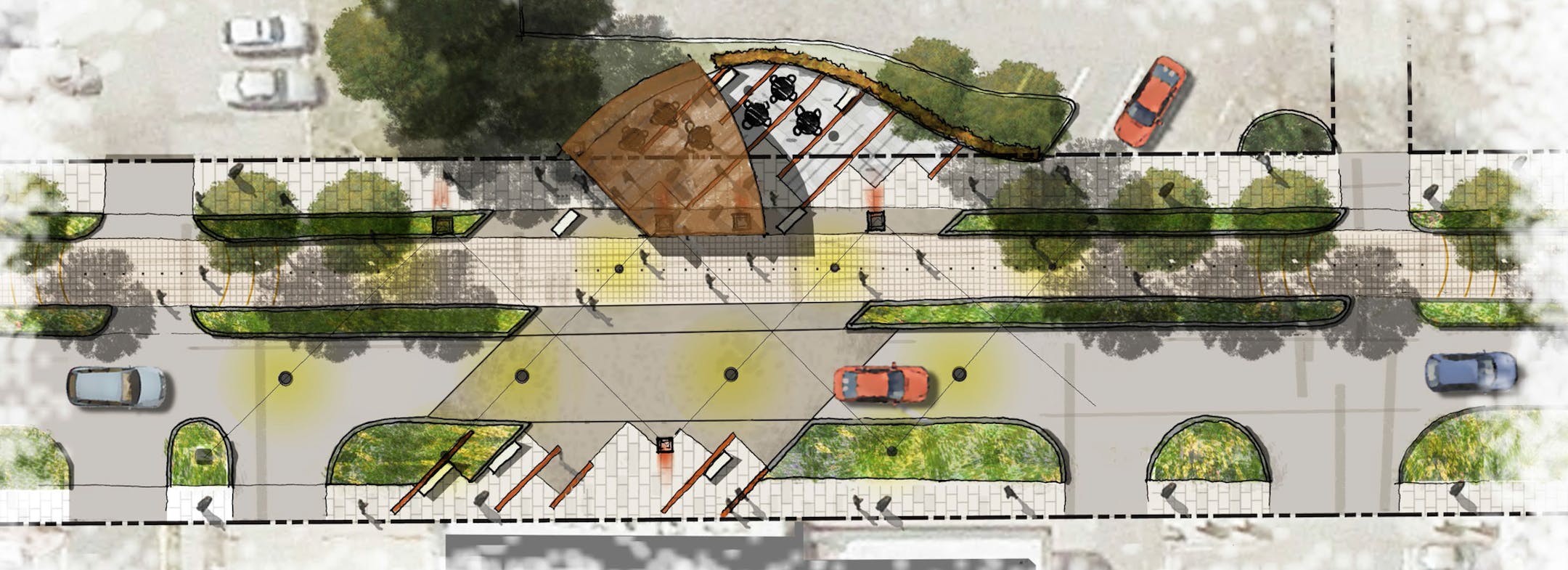 Artery Plaza, concept plan. City of Hopkins