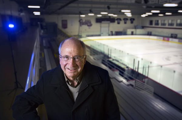 Former Gophers hockey coach Doug Woog at the Doug Woog arena, named after him in South St. Paul.