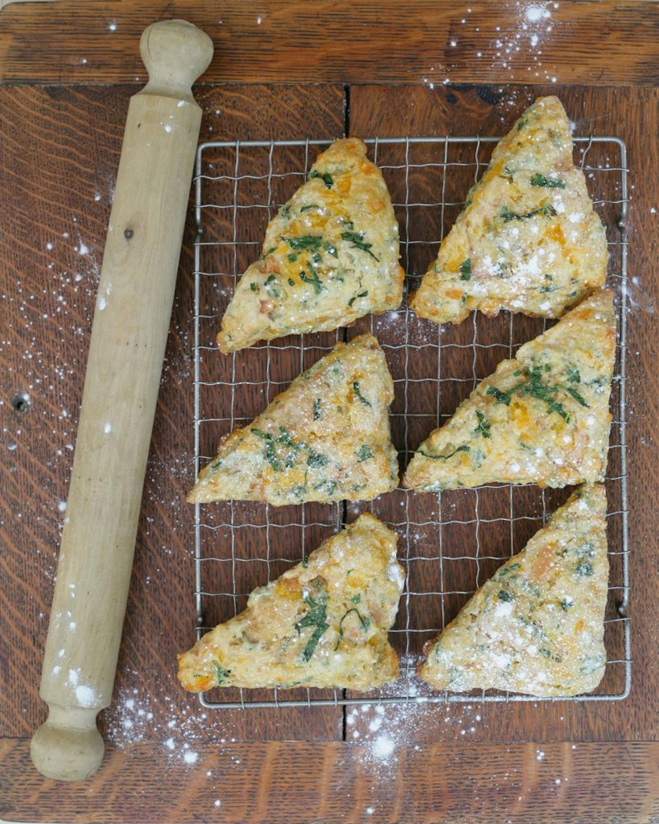 Credit: Christina Symons � Book of KaleKale Pumpkin Cheese Scones