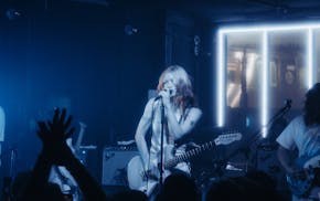 Wet Leg's Rhian Teasdale performed at New York's Market Hotel in March to announce their new album, "Moisturizer."