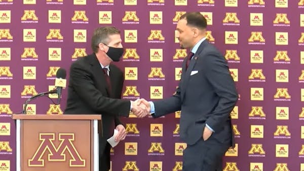Watch new Gophers basketball coach Ben Johnson's press conference