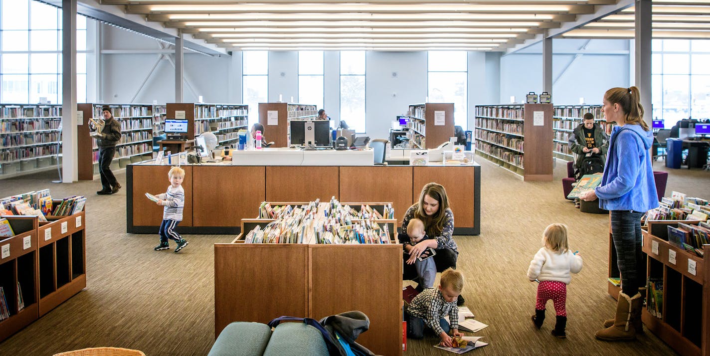 The new Hennepin County library in Brooklyn Park. ] GLEN STUBBE * gstubbe@startribune.com Friday, January 13, 2017 The new Hennepin County library in Brooklyn Park. ORG XMIT: MIN1701131532393489