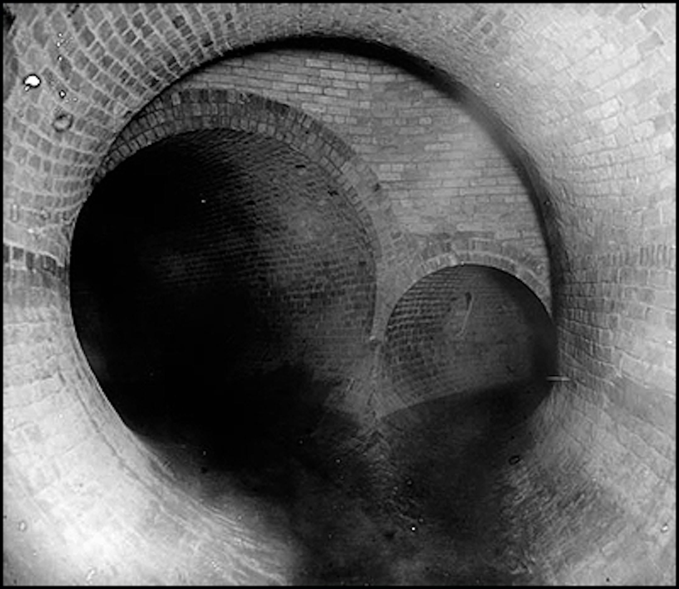 A sewer line in about 1885.