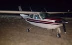 This plane made an emergency landing near Valley City.