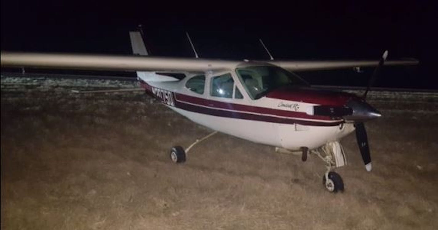 This plane made an emergency landing near Valley City.