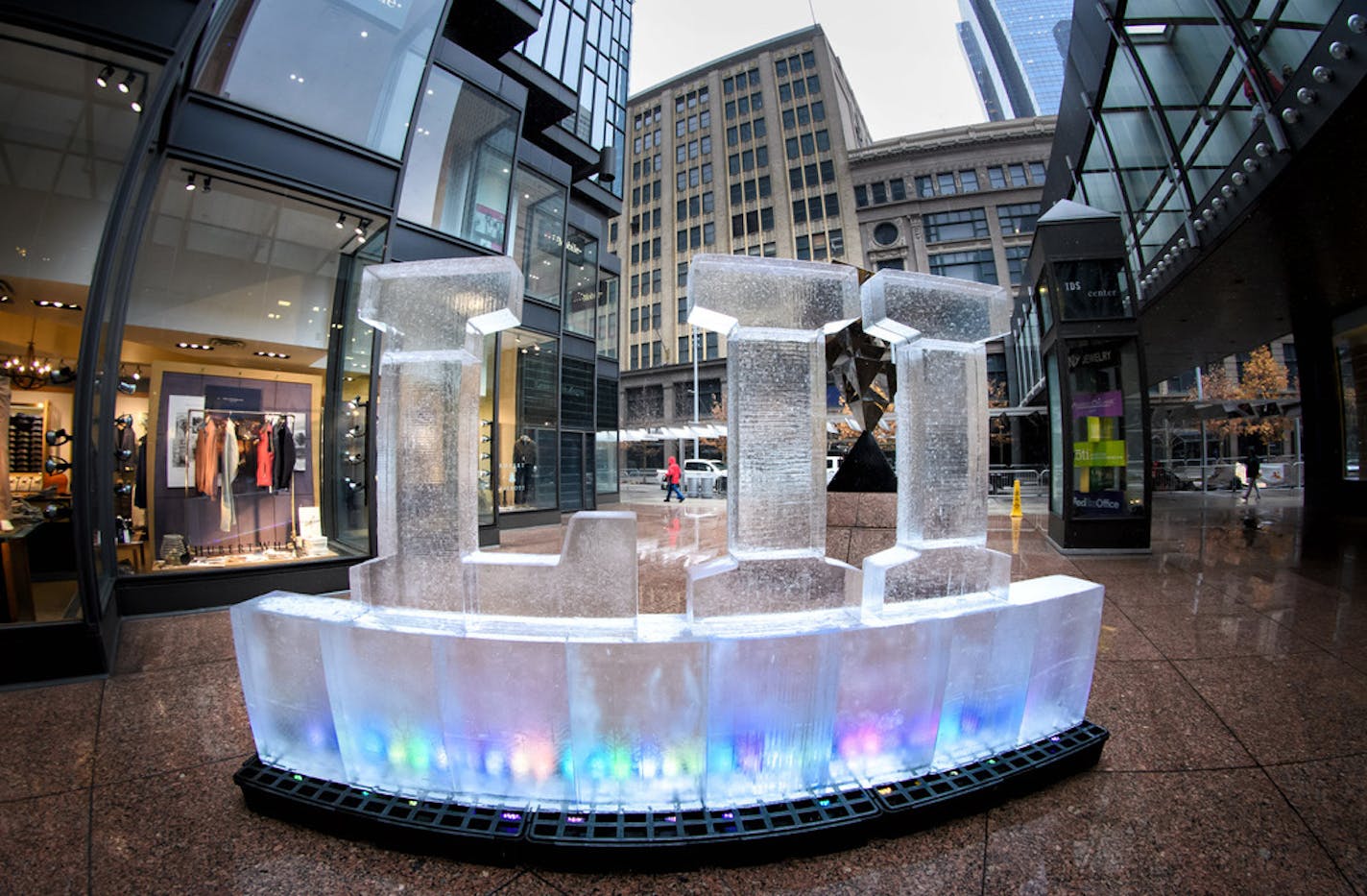 Touting their success at hosting Super Bowl LII at U.S. Bank Stadium in 2018, the team and Twin Cities boosters believe they have a good shot at reeling in another major NFL event. Above, a Superbowl LII ice sculpture outside the IDS Crystal Court 100 days before the Super Bowl in 2017.