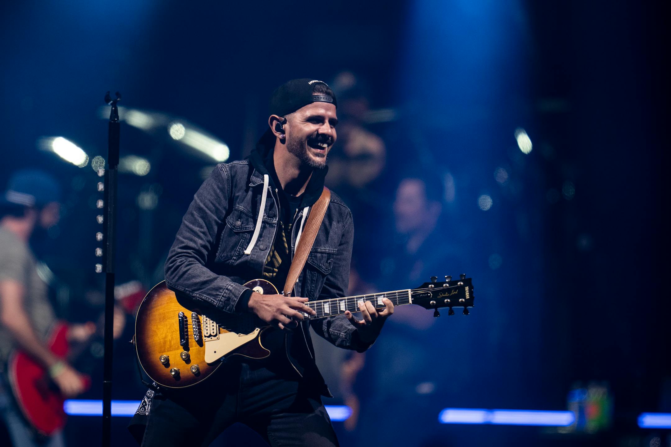 Gutiarist Nathan Whitney performs with Thomas Rhett at the Xcel Energy Center on Thursday, July 27, 2023 in St. Paul, Minn. ] RENEE JONES SCHNEIDER • renee.jones@startribune.com