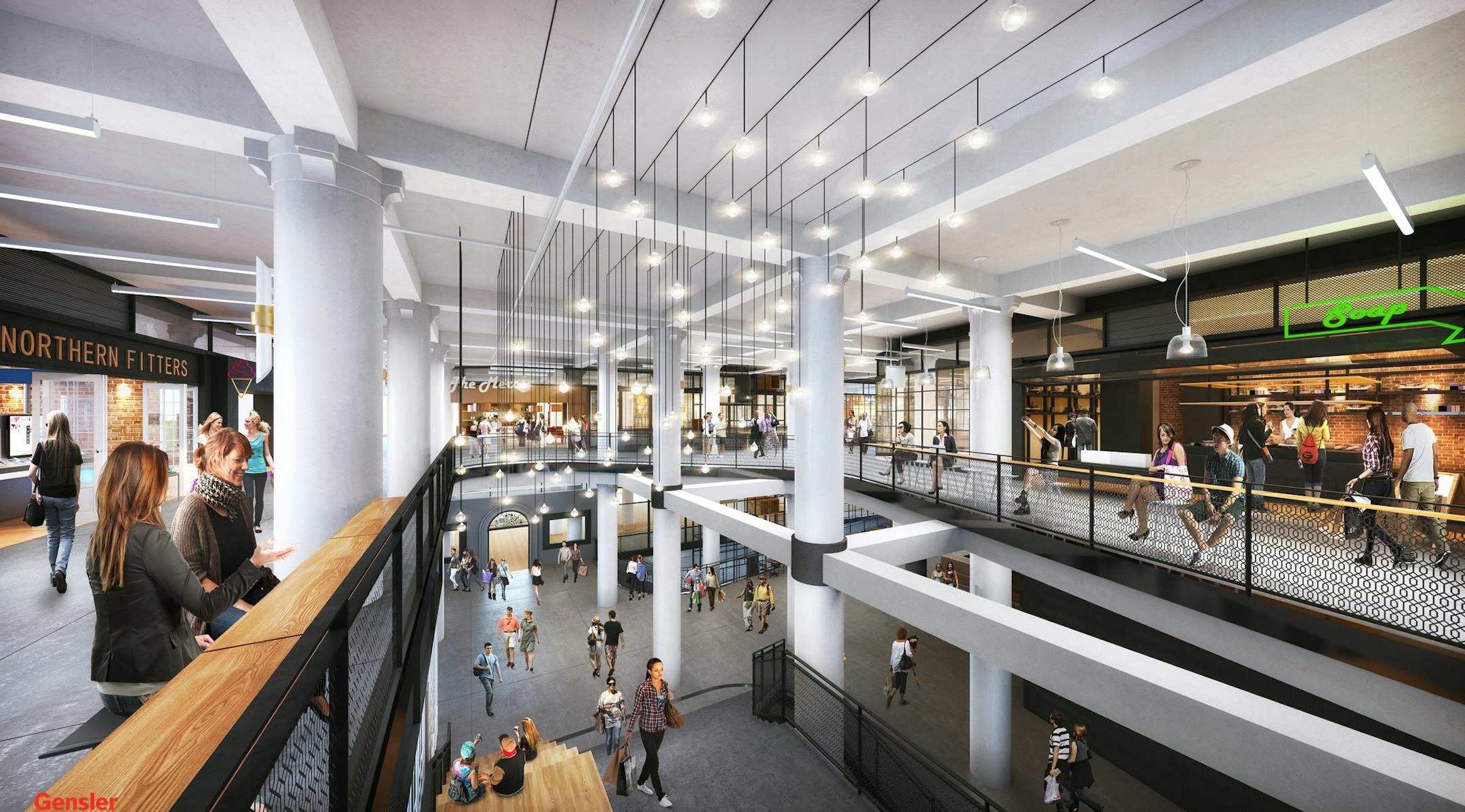 Rendering for the makeover of the Macyís Daytonís building downtown Minneapolis. ] Credit: Gensler handout rendering