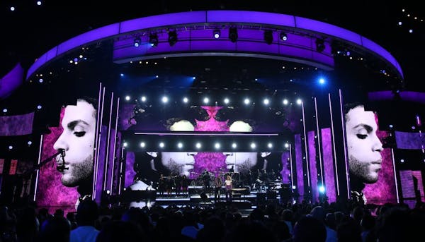 Stevie Wonder and Tori Kelly perform "Take Me With U" during a tribute to Prince at the BET Awards at the Microsoft Theater on Sunday, June 26, 2016, 
