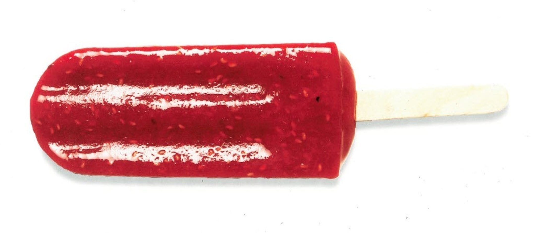 Raspberry and Lime Ice Pop.