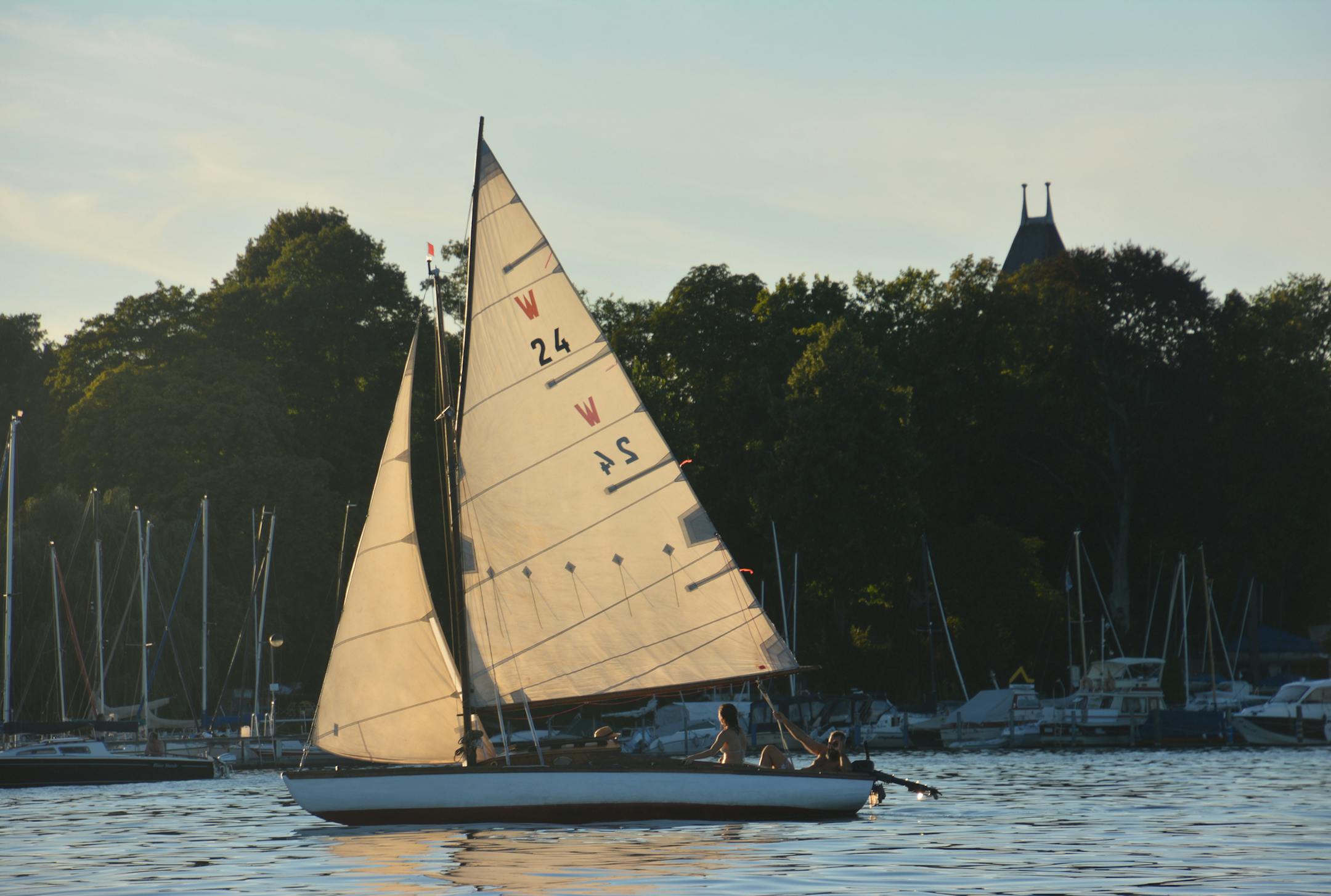 A sailboat passes by on the Wannsee, a lake in the southwest corner of Berlin. Matt McKinney * matt.mckinney@startribune.com