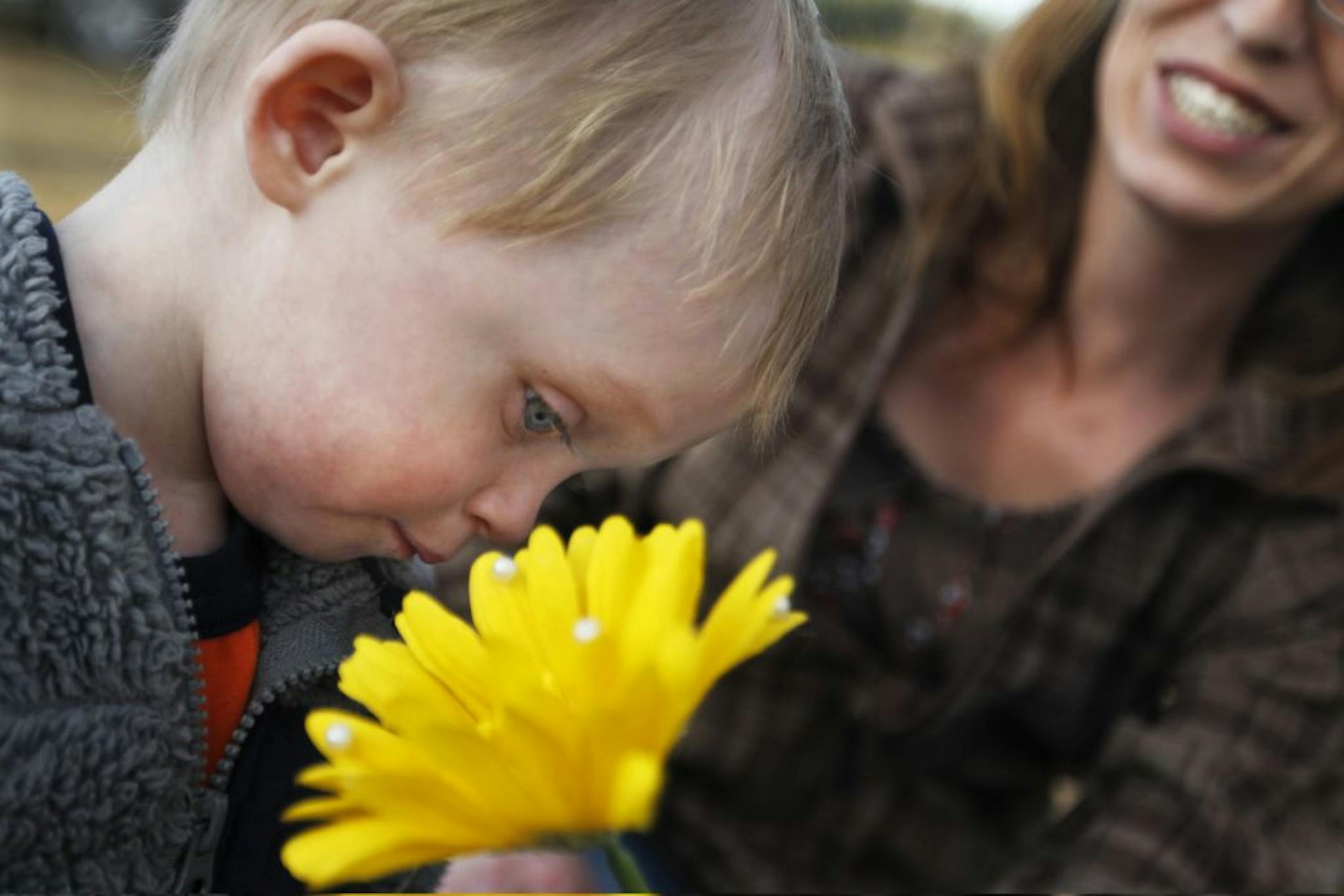 At the Green Valley Township Cemetery on 3/21/12, Jackson Fletcher , 2, and his mother Amanda visited the grave of his brother Blake Mitchum Fletcher, who was 3.5 months old when he died in the morning on the first day of attending daycare.The cause of death is undetermined but a contributing factor was being placed face down in a playpen.