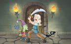 Nat Faxon (Elfo), Abbi Jacobson (Bean) and Eric Andre (Luci) in "Disenchantment."
credit: Netflix
