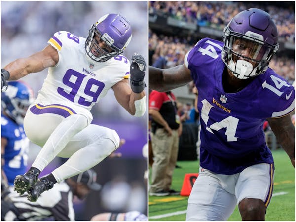 Trading a star player like Danielle Hunter (left) or Stefon Diggs (right) isn’t easy, but at times it can be necessary and even beneficial.